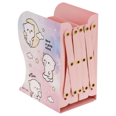 Подставка д/книг MESHU Cute kittens MS_59313 3 отд. метал.раздвижная 