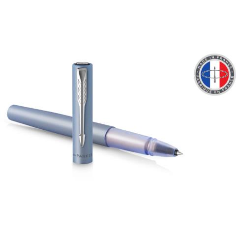 Ручка роллер PARKER Vector XL 2159775 Silver Blue CT F черн.