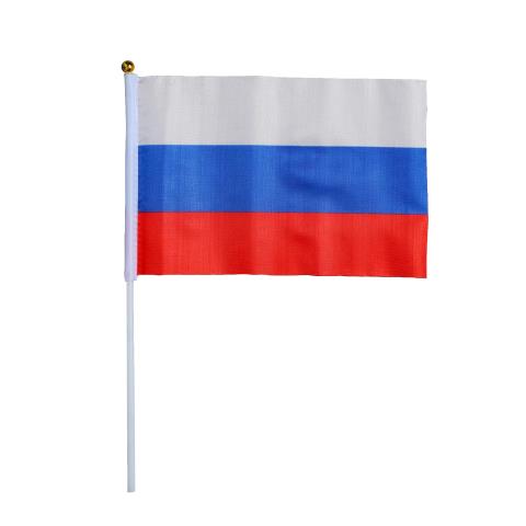 Флаг Россия 14х21 шток 30 см 2763498 Флаг Россия 14х21 шток 30 см 2763498