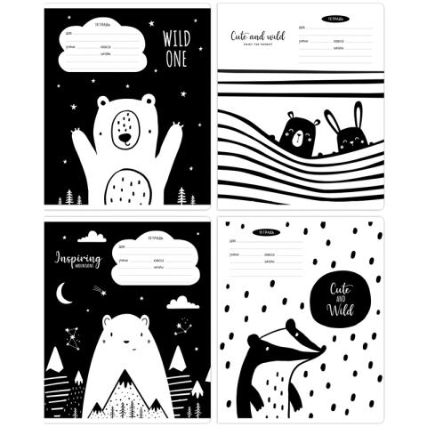 Тетрадь 18 л. (клетка) MESHU Black&white MS_43310 Тетрадь 18 л. (клетка) MESHU Black&white MS_43310