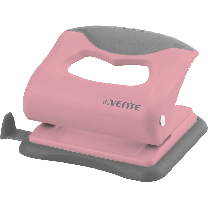 Дырокол 20 л. deVENTE Pastel розовый 4020521
