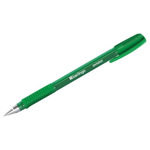 Ручка шариковая Berlingo Aviator 0,7 грип CBp_07507 зеленая