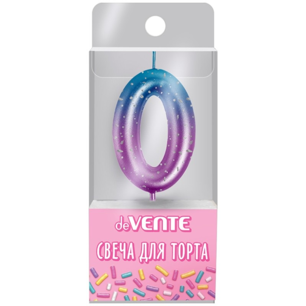Свеча-цифра deVENTE 9060509 Degrade "0"