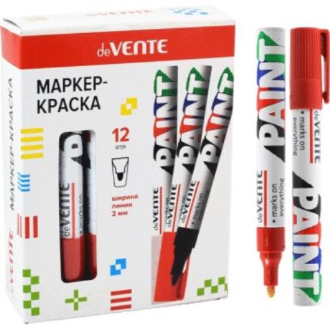 Маркер-краска deVENTE 5043001 2 мм красный Маркер-краска deVENTE 5043001 2 мм красный