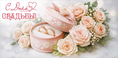 50002061 Конверт для денег С Днем свадьбы!