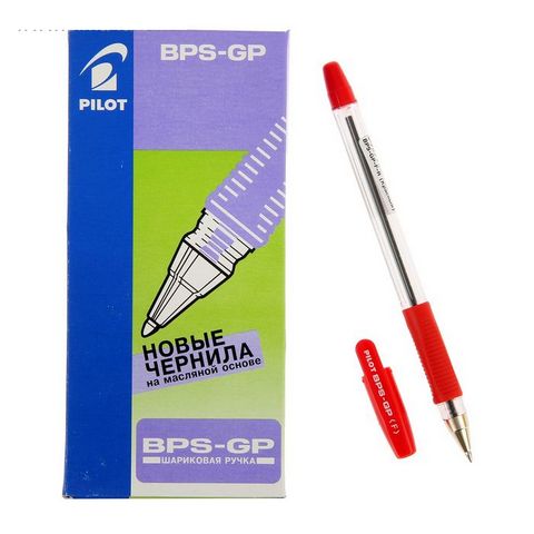 Ручка шариковая PILOT BPS-GP-F-R 0.7 мм красная