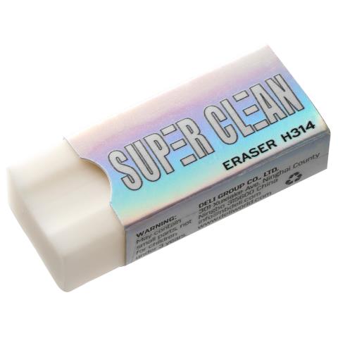Ластик Deli Super Clean суперчистое стирание ЕН314 Ластик Deli Super Clean суперчистое стирание ЕН314