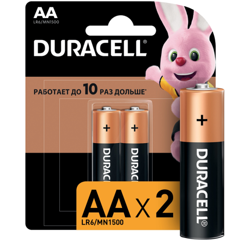 Батарейка LR06 (АА) Duracell BL2 Basic 2 шт.