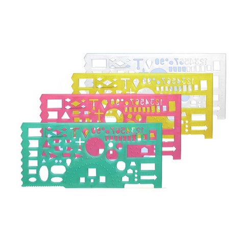 Линейка офицерская 20 см. СТАММ ТТ01/02 неон прозр