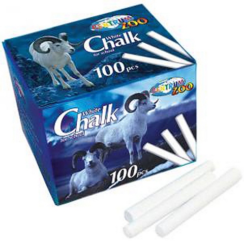 Мел белый 100 шт. кругл. CENTRUM 80372  