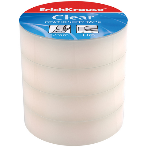 Скотч 12 мм х33 м ErichKrause Clear 19433 /180 Скотч 12 мм х33 м ErichKrause Clear 19433 /180