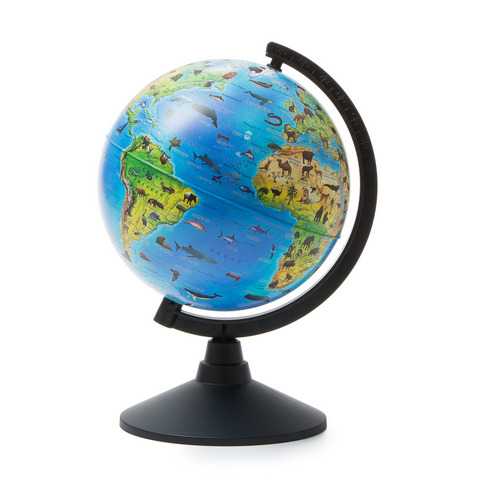 Глобус Зоогеографический. КО12100204 детский