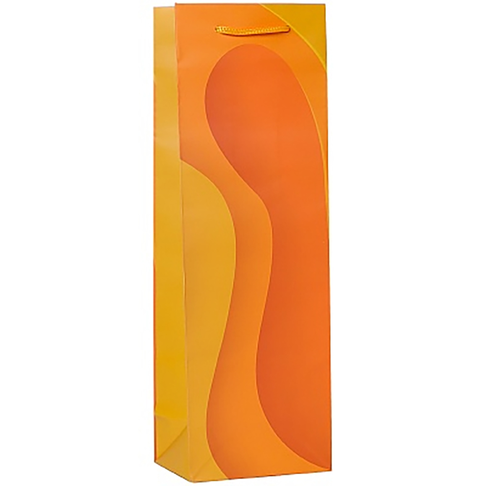 Пакет подарочный Стильные волны (Bottle) ППК-7513 12x36x8,5см
