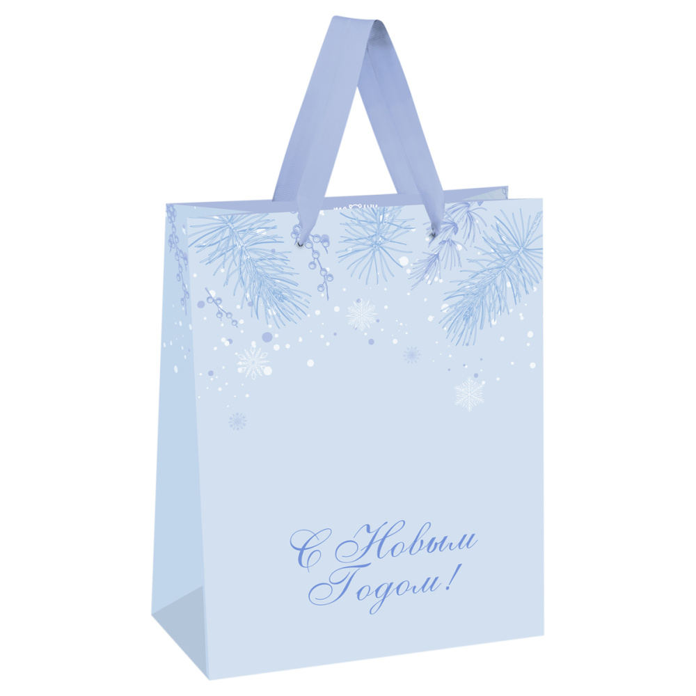 Пакет подарочный MESHU NewYear Time 26х32х12см MS_66164