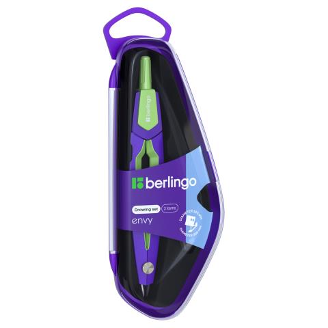 Готовальня 2 предм. Berlingo DS_30002b салатовый Готовальня 2 предм. Berlingo DS_30002b салатовый