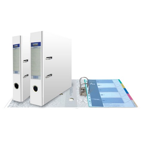 Папка - регистратор 75 мм PVC 2516978 разб. белый