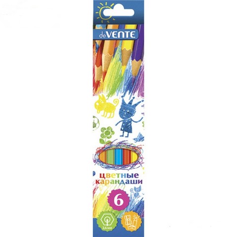 Карандаши цв. 6 цв. deVENTE.Cosmo  5021303