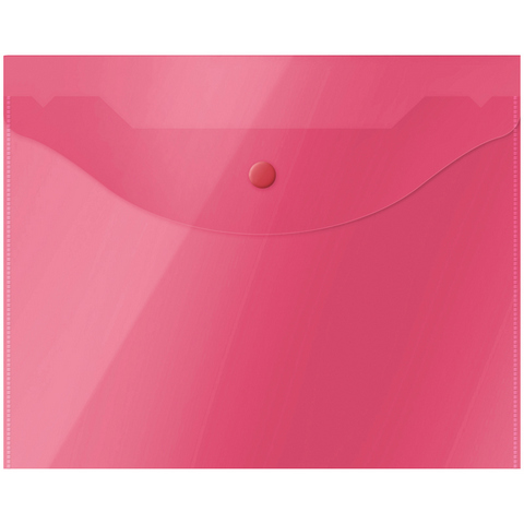 Папка - конверт А5 на кнопке OfficeSpace 267530 красная