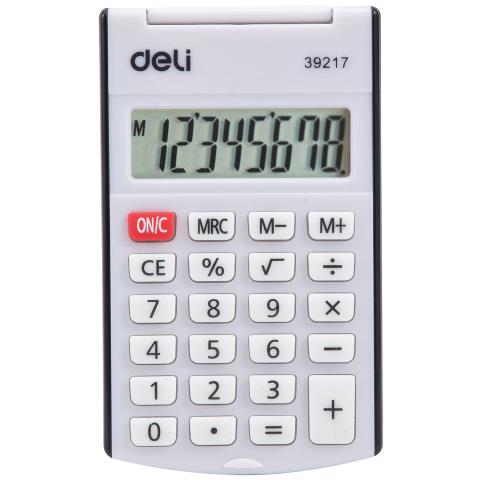 Калькулятор карман. Deli E39217/BLACK 8 разр. черный