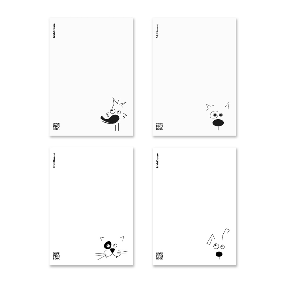 Тетрадь 60 л. В5 (клетка) ErichKrause Character белый 63413