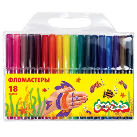 Фломастер 18 цв. Каляка-Маляка блистер ФКМ18