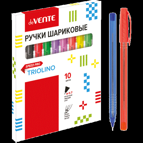 Набор ручек 10 цв. deVENTE 5073110 Набор ручек 10 цв. deVENTE 5073110