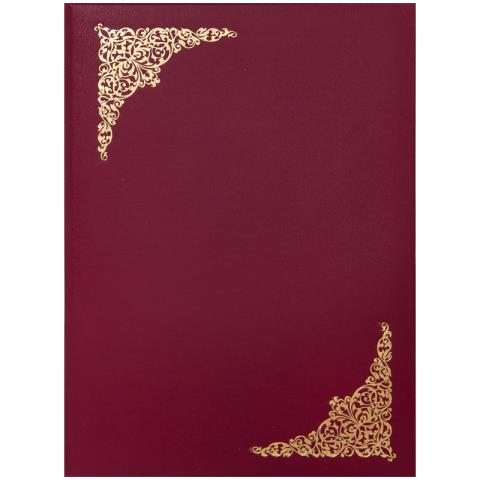 Папка адресная Виньетка А4 бумвинил бордо 390/160237