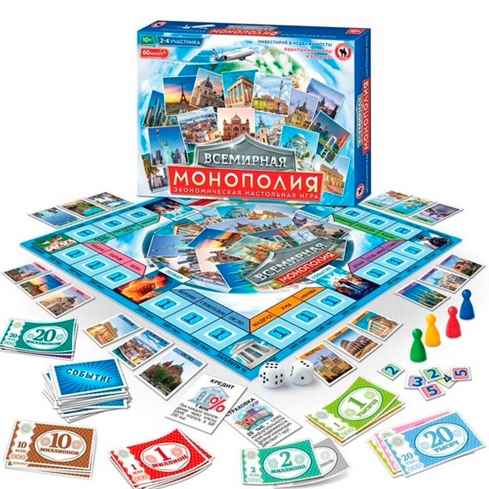 Игра настольная Всемирная монополия 04852