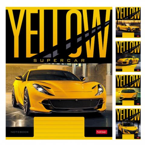 Тетрадь 18 л. (клетка) Хатбер YELLOWsupercar 18Т5В1 