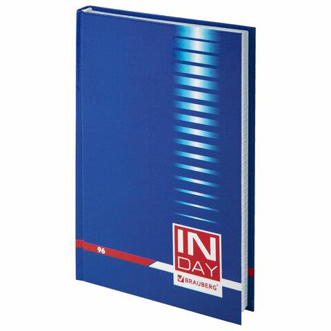 Блокнот А5 96 л. BRAUBERG INDAY blue 121929