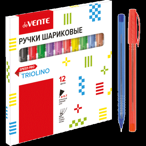 Набор ручек 12 цв. deVENTE 5073111 Набор ручек 12 цв. deVENTE 5073111