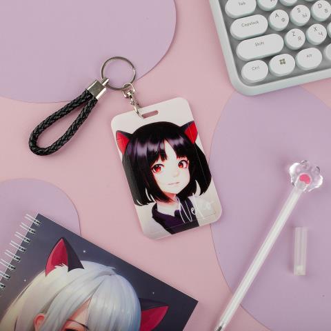 Бейдж школьный MESHU MS_54235 Neko 110х70мм Бейдж школьный MESHU MS_54235 Neko 110х70мм