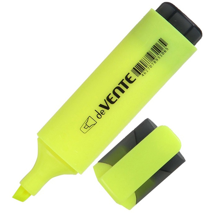 Маркер-текстовыд. deVENTE 5045315 желтый. плоск..