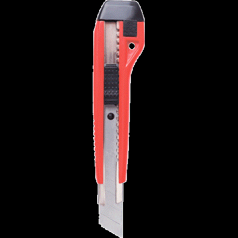 Нож канц. 9 мм deVENTE 4090307 черно-красный