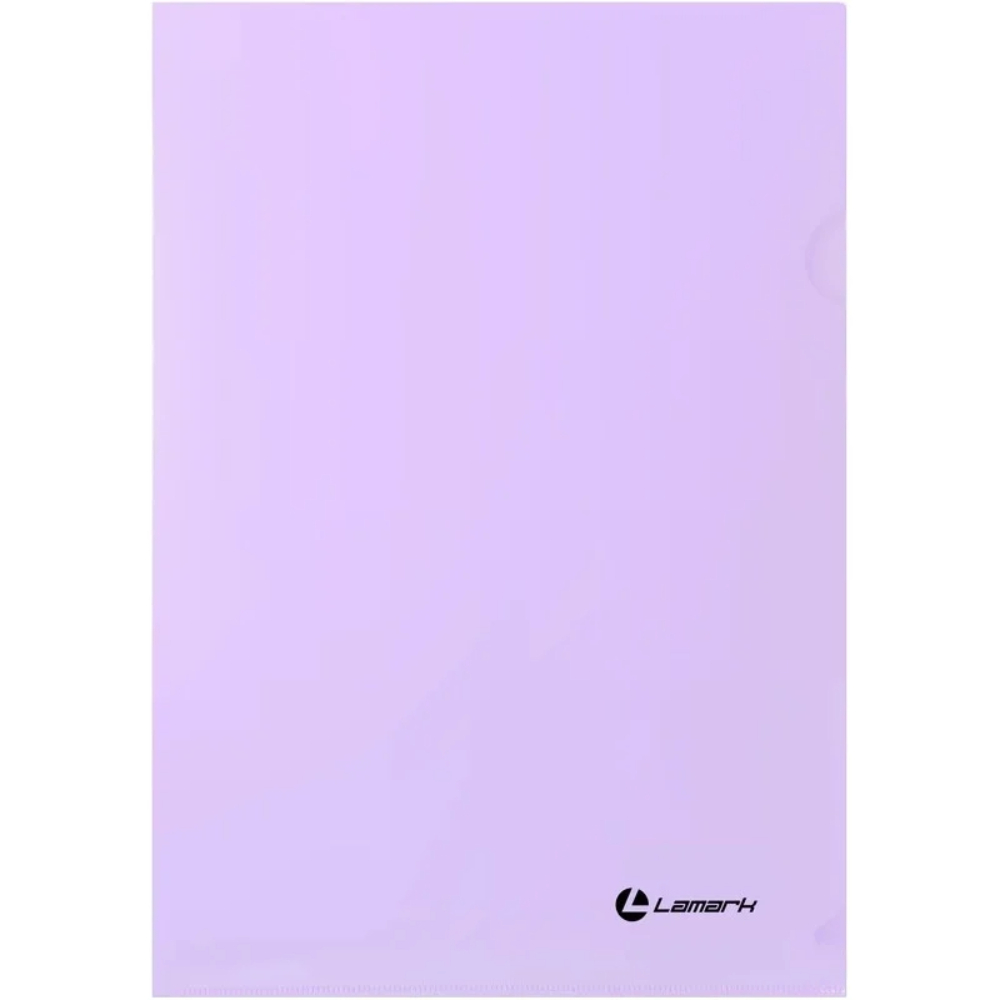 Папка-уголок А4 Lamark70 ПАСТЕЛЬ лиловый LF0070-LL