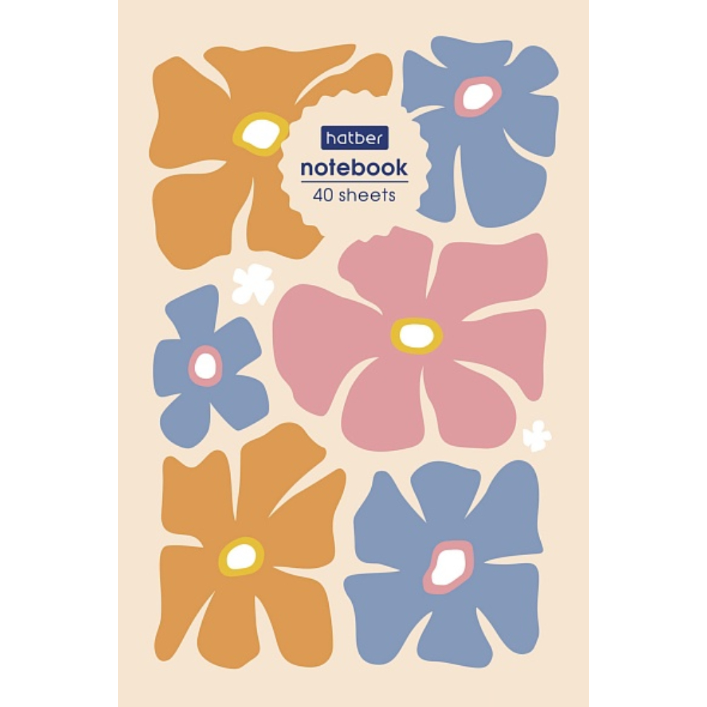 Блокнот А6 40 л. Хатбер Floral 40Б6лA1к КБС