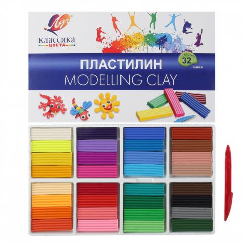 Пластилин 32 цв. Луч Классика 31С 2065-08 Пластилин 32 цв. Луч Классика 31С 2065-08