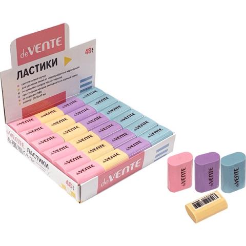 Ластик deVente 8030908 Pastel прямоугольный цветной