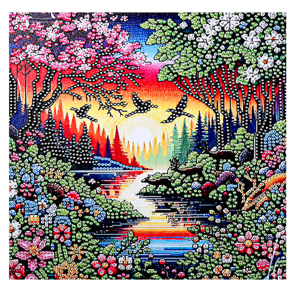 Мозаика алмазная 30х30 Река М-12264