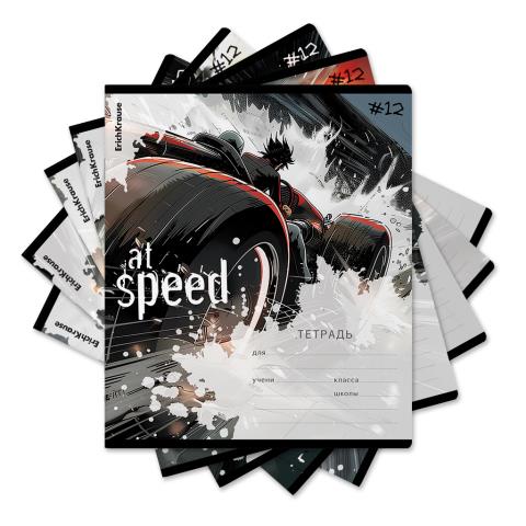 Тетрадь 12 л. (клетка) ErichKrause Big Wheels 63242