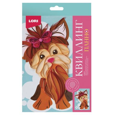 Квиллинг панно "Милый щенок" Квл-041