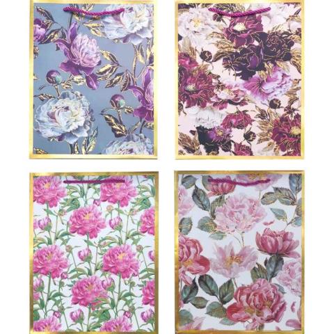 Пакет подарочный deVENTE 31х42 Flower border 9041423 Пакет подарочный deVENTE 31х42 Flower border 9041423