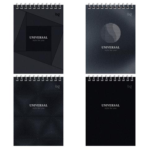 Блокнот А6 40 л. (спираль) БиДжи Монохром Б6гр40 58697