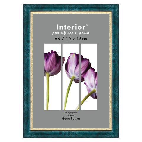 Фоторамка 10х15 Interior Office пластик малахит 585