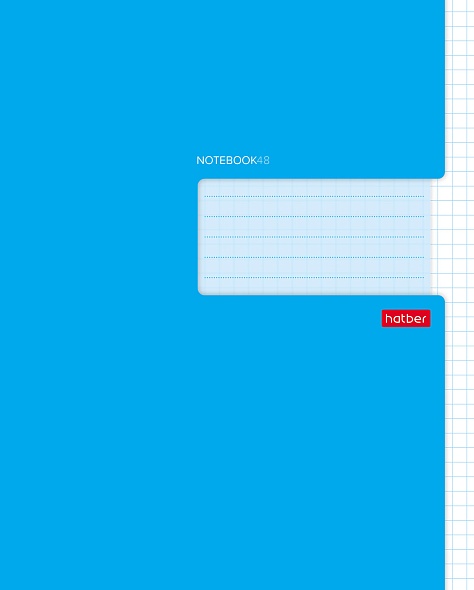 Тетрадь 48 л. (клетка) Хатбер Синяя 48Т5В1_27561