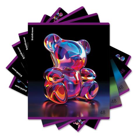 Тетрадь 48 л. (клетка) ErichKrause Jelly Bear 63305 Тетрадь 48 л. (клетка) ErichKrause Jelly Bear 63305