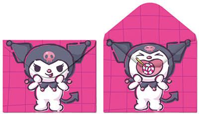 Папка - конверт А4 на кнопке Centrum 75704 Куроми с леденцом