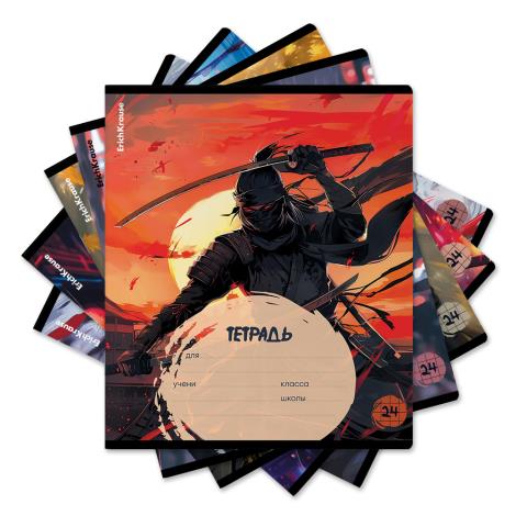 Тетрадь 24 л. (клетка) ErichKrause Samurai 60576 Тетрадь 24 л. (клетка) ErichKrause Samurai 60576