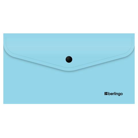 Папка - конверт С6 на кнопке Berlingo Instinct 200 мкм  EFb_06510 авквамарин