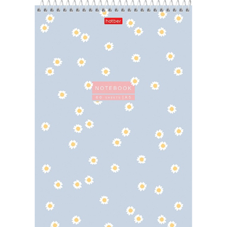 Блокнот А5 60 л. (спираль) Хатбер Flowers твердая подложка 60Б5В1сп